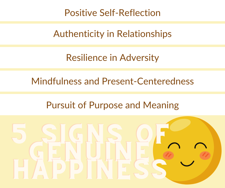 5 signs of genuine happiness