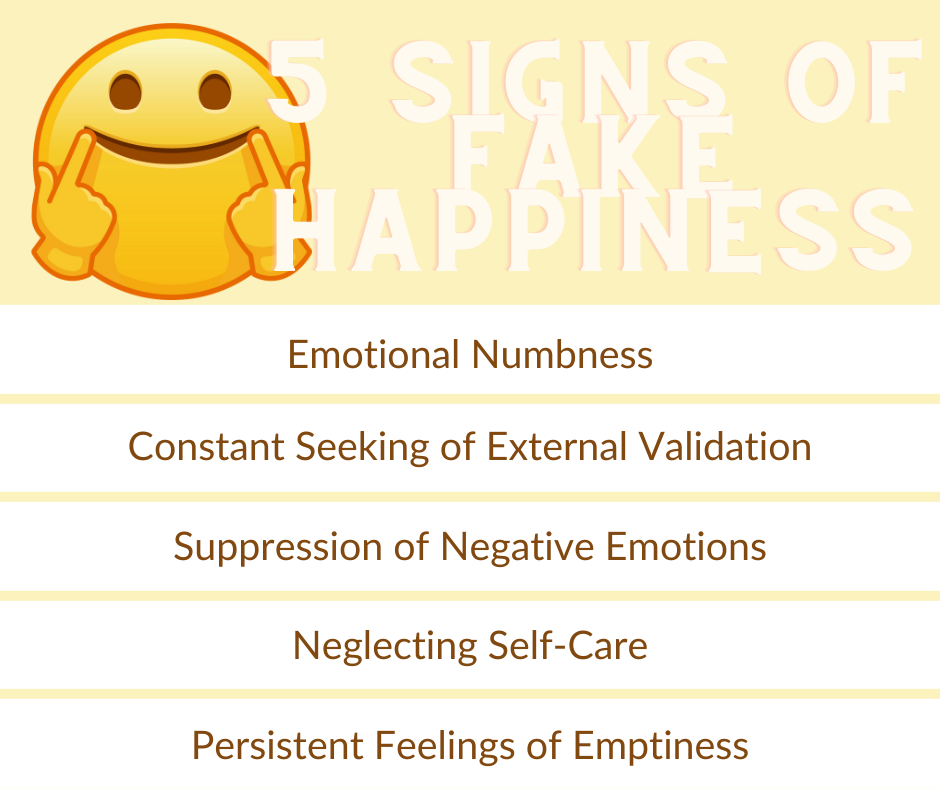 5 signs of fake happiness